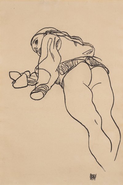 Sdraiato da Egon Schiele