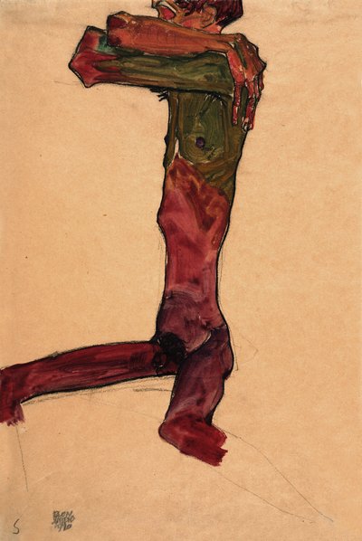 Nudo maschile, 1910 da Egon Schiele