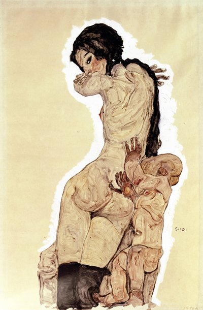 Madre e bambino da Egon Schiele