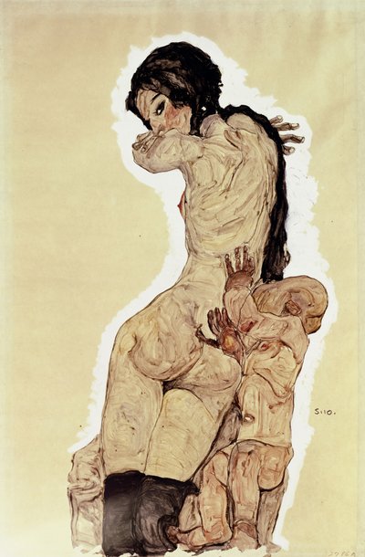Madre e Figlio, 1910 da Egon Schiele