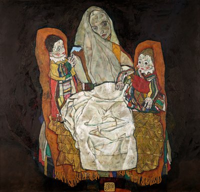 Madre con due bambini III da Egon Schiele