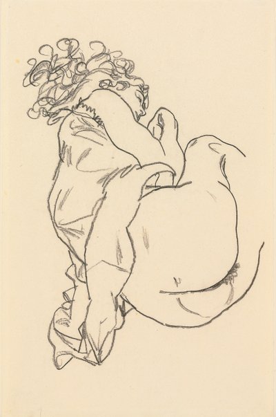 Nudo sdraiato da Egon Schiele
