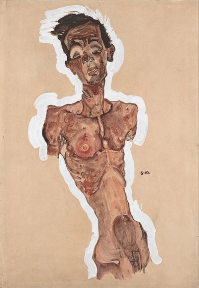 Autoritratto nudo, 1910 da Egon Schiele