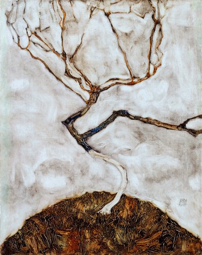 Piccolo albero alla fine dell