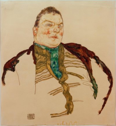 Ritratto di un uomo grasso da Egon Schiele
