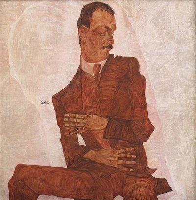 Ritratto di Arthur Roessler, 1910 da Egon Schiele