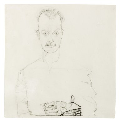 Ritratto di Arthur Roessler da Egon Schiele