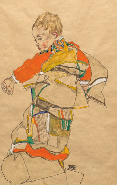 Ritratto di un bambino (Anton Peschka, Jr.) da Egon Schiele
