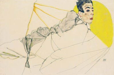 Ragazzo sdraiato Erich Lederer da Egon Schiele