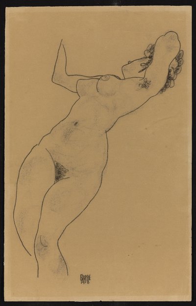Nudo Reclino da Egon Schiele