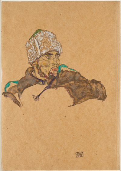 Prigioniero di guerra russo, 1915 da Egon Schiele