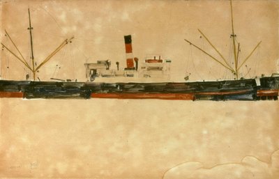 Navi nel porto di Trieste da Egon Schiele