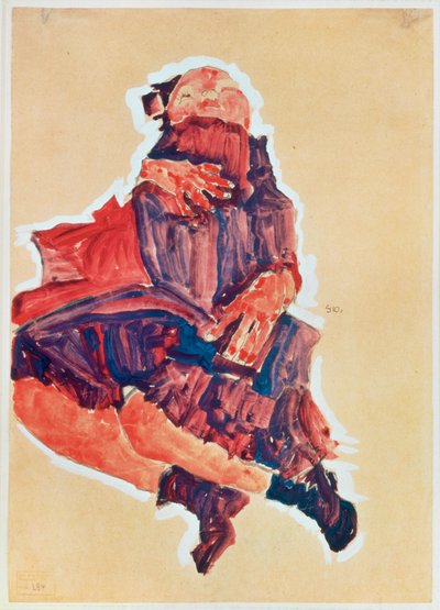 Schlafendes Kind [Bambino che dorme]. da Egon Schiele