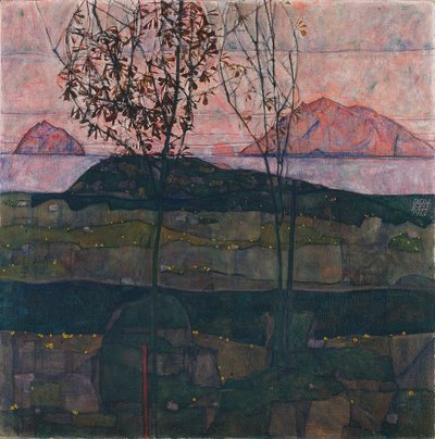 Sole al tramonto, 1913 da Egon Schiele
