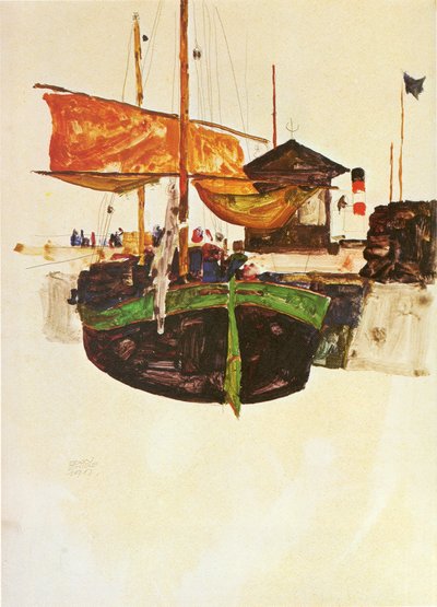 Nave a Trieste da Egon Schiele
