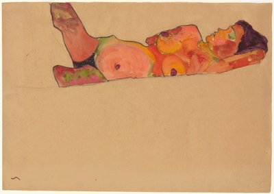 Ragazza che dorme da Egon Schiele