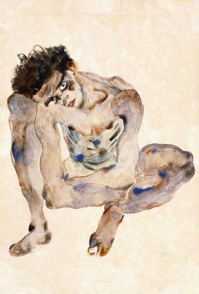 Accovacciato da Egon Schiele