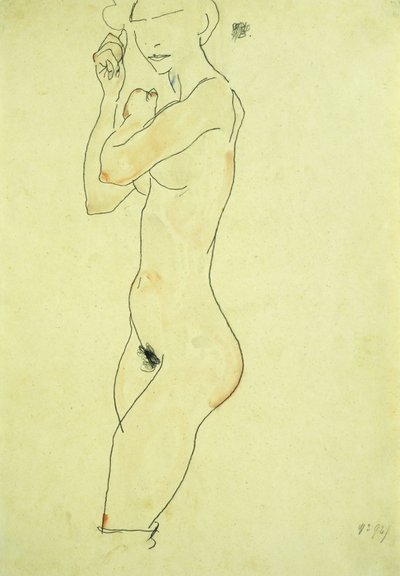 Nudo in Piedi, 1913 da Egon Schiele
