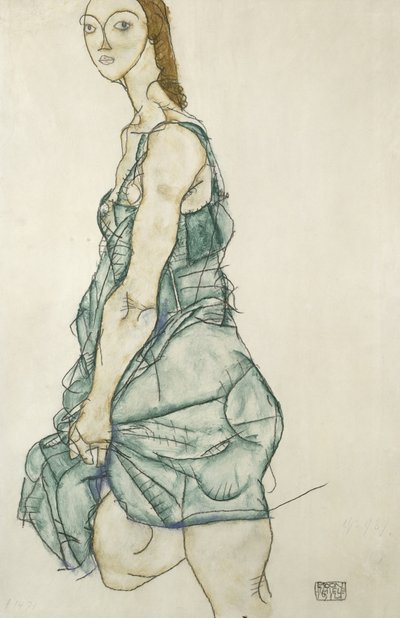 Ragazza in piedi da Egon Schiele