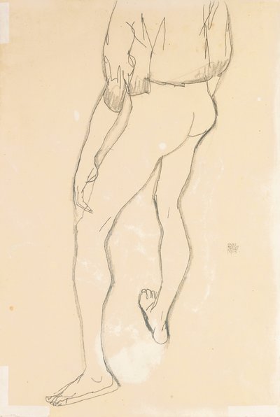 Nudo Maschile in Piedi da Egon Schiele