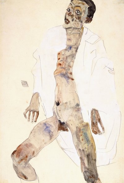Uomo in piedi da Egon Schiele