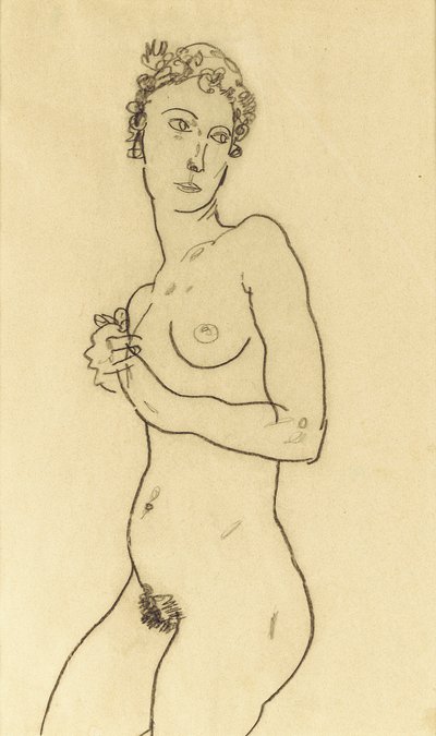 Nudo in piedi da Egon Schiele