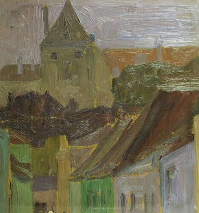 Studio di case da Egon Schiele
