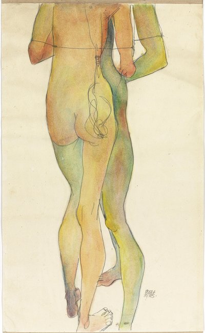 Due Nudi in Piedi da Egon Schiele
