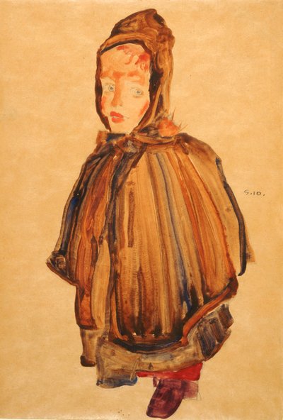 Donna con cappello da Egon Schiele