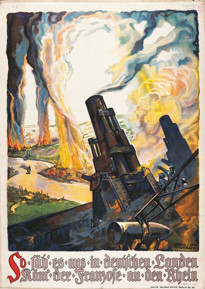 Poster di propaganda della Prima Guerra Mondiale da Egon Tschirch
