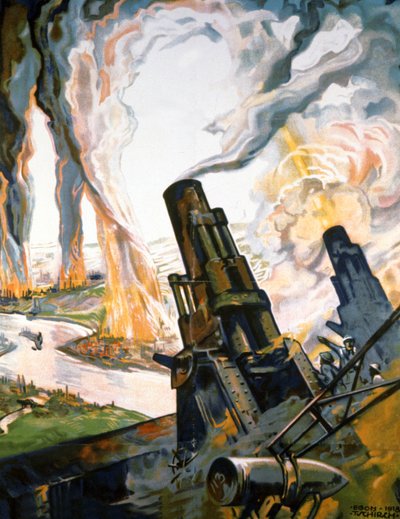Poster di propaganda della Prima Guerra Mondiale da Egon Tschirch