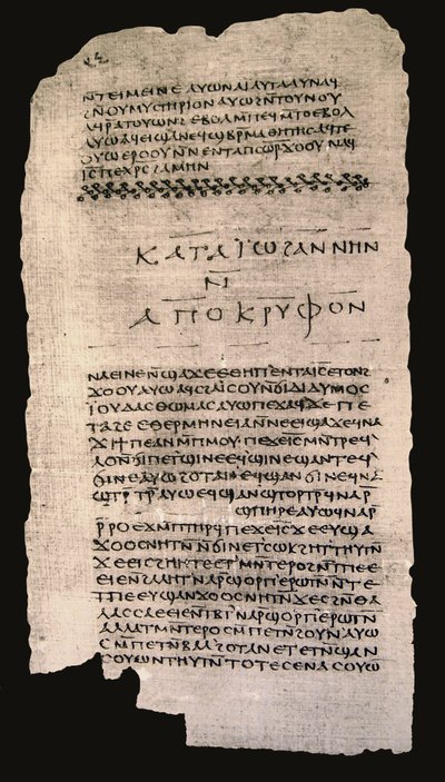 Inizio del Vangelo di Tommaso, Codice di Nag Hammadi II, c.350 d.C. da Egyptian