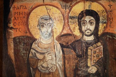 Gesù e Menas in un