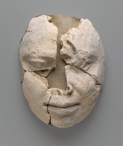 Maschera di mummia di un uomo costituita solo dal viso da Egyptian