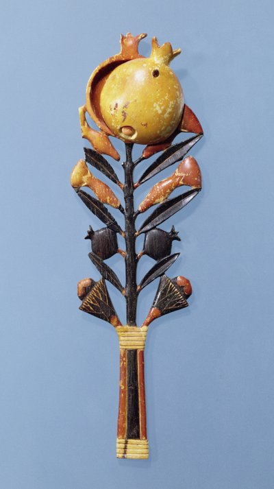 Cucchiaio per unguenti (avorio dipinto) da Egyptian