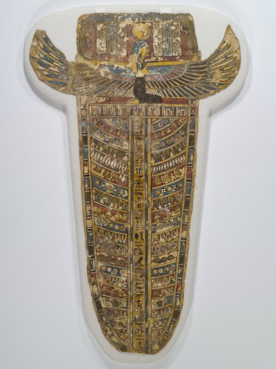Copertura dipinta della mummia (Grembiule) da Egyptian