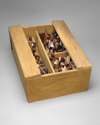 Modello di panificio e birrificio dalla tomba di Meketre da Egyptian 12th Dynasty