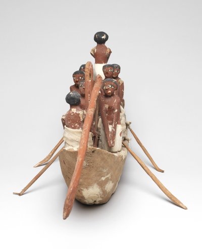 Modello di barca a vela dalla tomba di Khety (Beni Hasan) Medio Regno da Egyptian 12th Dynasty