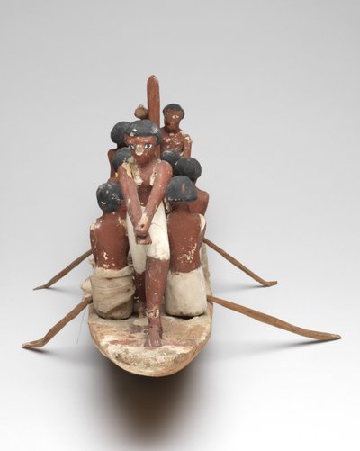 Modello di barca a vela dalla tomba di Khety (Beni Hasan) Medio Regno da Egyptian 12th Dynasty