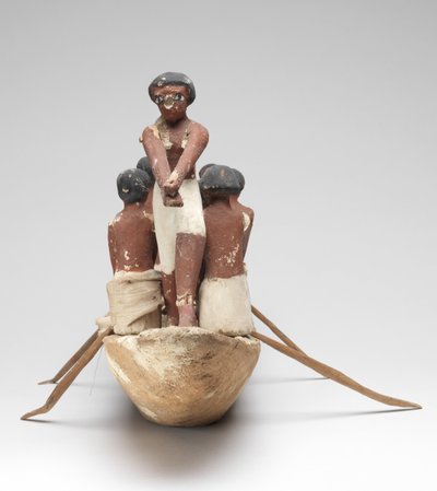 Modello di barca a vela dalla tomba di Khety (Beni Hasan) Medio Regno da Egyptian 12th Dynasty