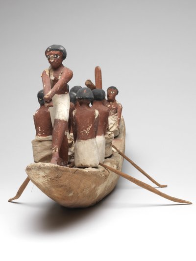 Modello di barca a vela dalla tomba di Khety (Beni Hasan) Medio Regno da Egyptian 12th Dynasty
