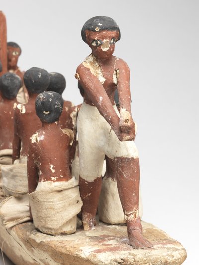 Modello di barca a vela dalla tomba di Khety (Beni Hasan) Medio Regno da Egyptian 12th Dynasty