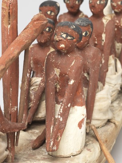 Modello di barca a vela dalla tomba di Khety (Beni Hasan) Medio Regno da Egyptian 12th Dynasty