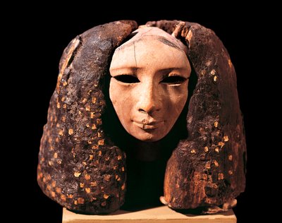 Ritratto di una principessa, da Lisht, Medio Regno, Dinastia XII (legno) da Egyptian 12th Dynasty