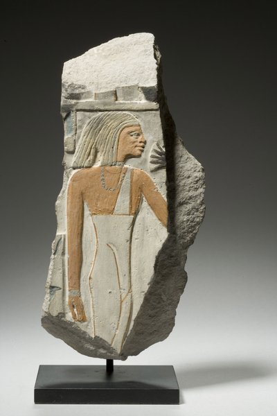 Frammento di rilievo, 1980-1801 a.C. (calcare) da Egyptian 12th Dynasty