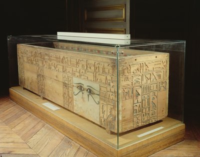 Sarcofago di Nakhti, cancelliere durante il regno di Sesostri I (c.1956-c.1911 a.C.) da Assiut, Medio Regno da Egyptian 12th Dynasty