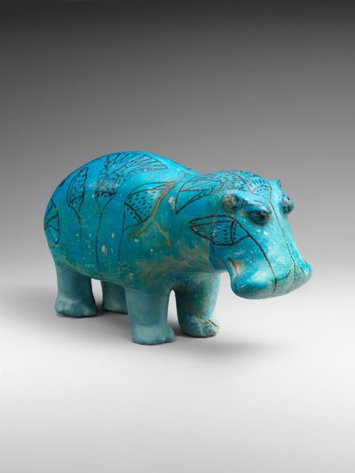 Ippopotamo in piedi, c.1900 a.C. da Egyptian 12th Dynasty