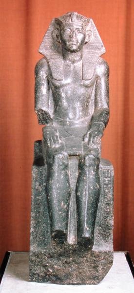 Statua di Amenemhat III (diorite gneiss) da Egyptian 12th Dynasty