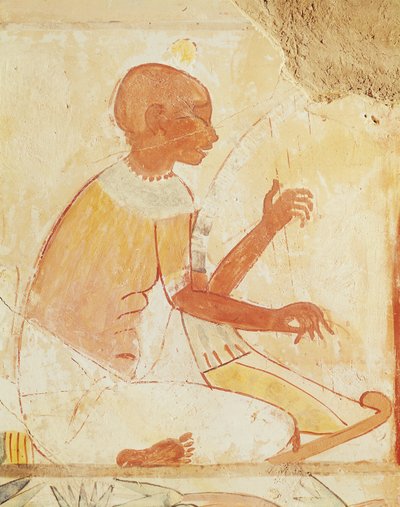 Arpista Cieco che Canta, dalla Tomba di Nakht, Nuovo Regno da Egyptian 18th Dynasty