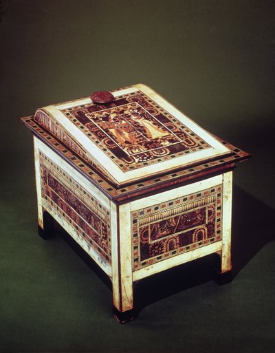 Scrigno, dalla Tomba di Tutankhamon, Nuovo Regno da Egyptian 18th Dynasty